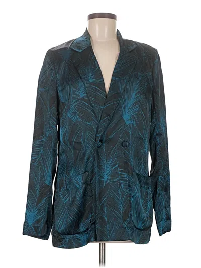 Pre-owned French Connection Long Sleeve Blouse In Teal