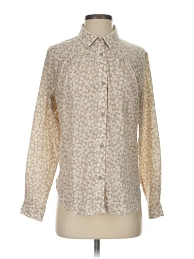 Pre-owned French Connection Long Sleeve Blouse In White