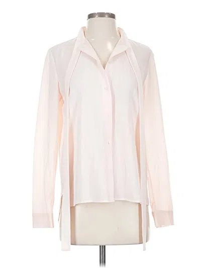 Pre-owned French Connection Long Sleeve Blouse In White