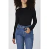 French Connection Long Sleeve Top In Black