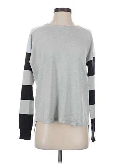 Pre-owned French Connection Long Sleeve Top Gray Crew Neck Tops