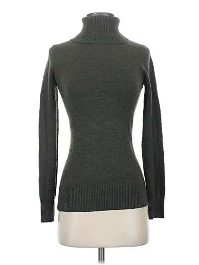 Pre-owned French Connection Long Sleeve Top Green Turtleneck Tops