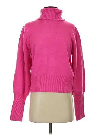 Pre-owned French Connection Long Sleeve Top Pink Turtleneck Tops