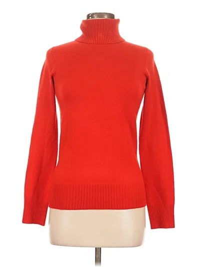 Pre-owned French Connection Long Sleeve Top Red Turtleneck Tops