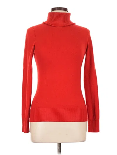 Pre-owned French Connection Long Sleeve Top Red Turtleneck Tops