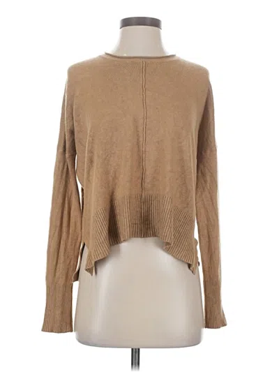 Pre-owned French Connection Long Sleeve Top Tan Turtleneck Tops