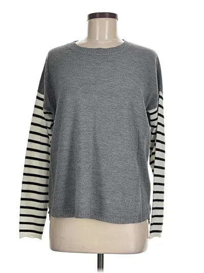Pre-owned French Connection Long Sleeve T-shirt In Gray