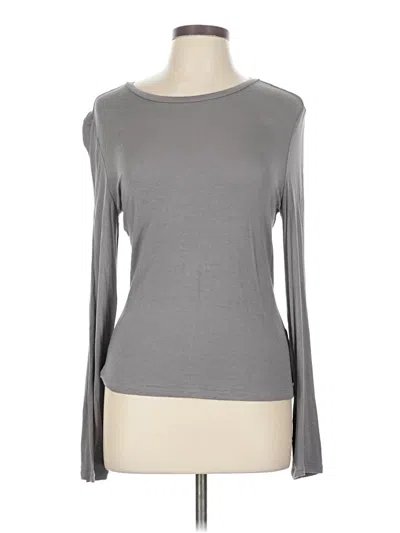 Pre-owned French Connection Long Sleeve T-shirt In Gray