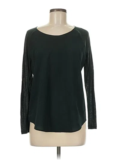 Pre-owned French Connection Long Sleeve T-shirt In Green