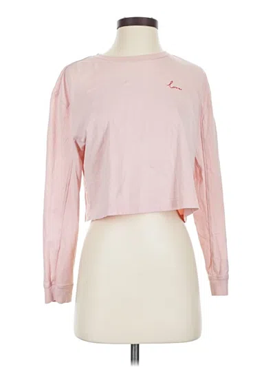 Pre-owned French Connection Long Sleeve T-shirt In Pink