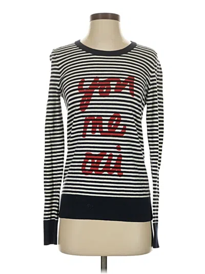 Pre-owned French Connection Long Sleeve T-shirt In White