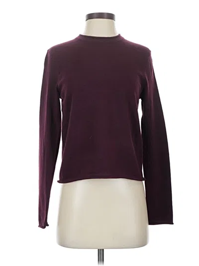 Pre-owned French Connection Long Sleeve Turtleneck In Burgundy
