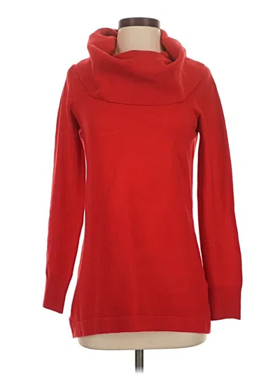 Pre-owned French Connection Long Sleeve Turtleneck In Red