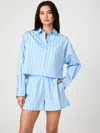 French Connection Lorenzo Stripe Cropped Shirt