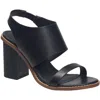 French Connection Lori Womens Vegan Leather Padded Insole Block Heel In Black