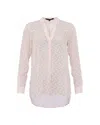 French Connection Lucy Sheer Long Sleeved Pop Over Shirt