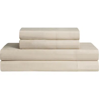 French Connection Lux Sleep Cotton Sateen Sheet Set In Beige