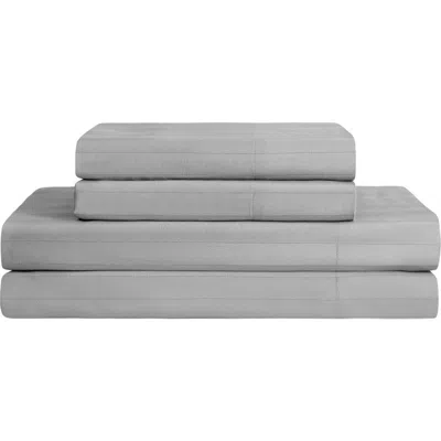 French Connection Lux Sleep Cotton Sateen Sheet Set In Gray