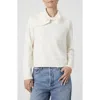 French Connection Maisie Scallop Edge Collar Sweater In White
