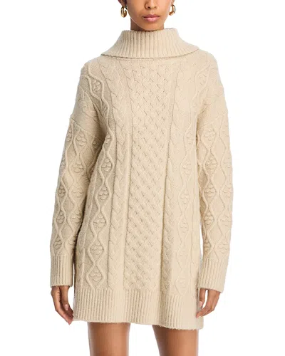 French Connection Makira Mini Sweater Dress In Brown