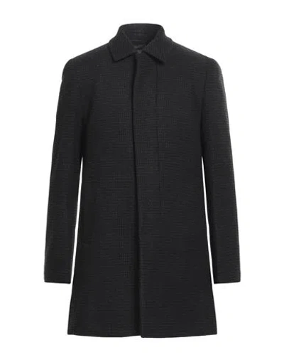 French Connection Man Coat Black Size S Polyester, Wool