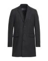 French Connection Man Coat Charcoal Size S Polyester, Wool In Grey