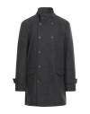 French Connection Man Coat Charcoal Size S Polyester, Wool In Grey