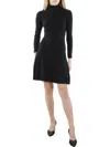 French Connection Mari Ribbed Long Sleeve Sweater Dress In Black