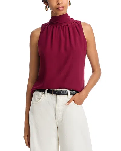 French Connection Marina Chiffon Top In Pink