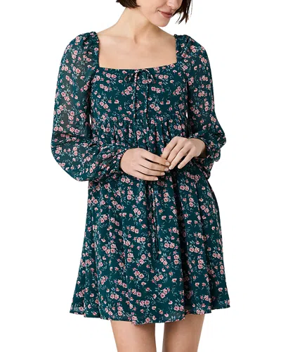 French Connection Marina Lucia Floral Chiffon Minidress In Multi