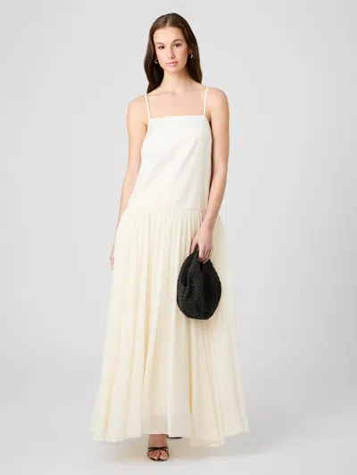 French Connection Marina Silky Maxi Dress In White