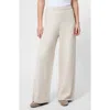 French Connection Marley Knit Wide Leg Pants In Neutral