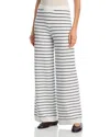 French Connection Marley Striped Knit Wide Leg Pants In Multi
