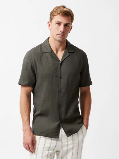 French Connection Matty Weave Revere Shirt  Tops