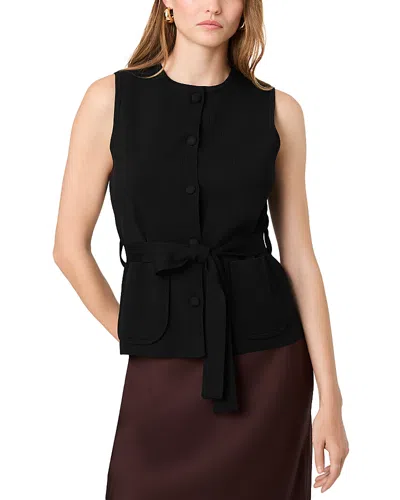 French Connection Maxime Knit Sleeveless Top In Black