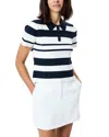 French Connection Maxime Knit Stripe Top In Multi