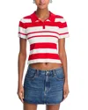 French Connection Maxime Knit Stripe Top In Multi