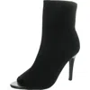 French Connection Meghan Womens Knit Ankle Boots In Black