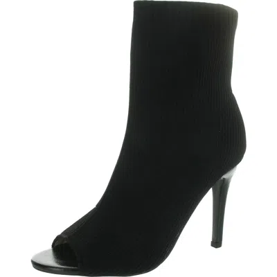 French Connection Meghan Womens Knit Ankle Boots In Black