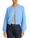 French Connection Melissa Knit Bomber Jacket In Dusted Blue In Dusted Blue