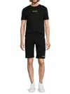 FRENCH CONNECTION MEN'S 2-PIECE LOGO TEE & SHORTS SET