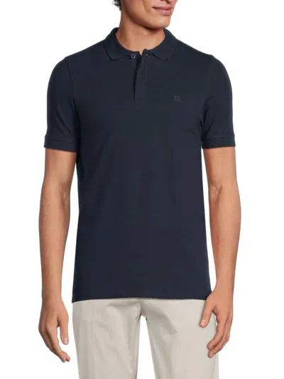 French Connection Men's Danaforth Solid Polo In Blue Night