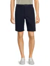 French Connection Men's Flat Front Chino Shorts In Marine