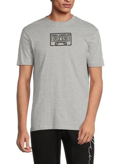 French Connection Men's Graphic Tee In Light Grey