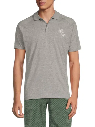 French Connection Men's Logo Polo In Grey