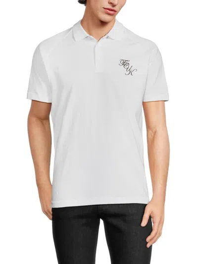 French Connection Men's Logo Polo In White