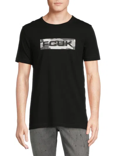 French Connection Men's Logo Tee In Black