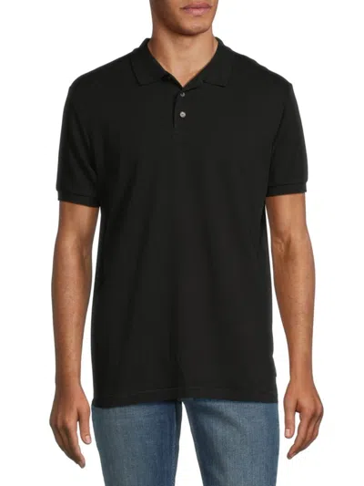 FRENCH CONNECTION MEN'S POPCORN KNIT POLO