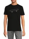 FRENCH CONNECTION MEN'S SKATEBOARD EMBROIDERY TEE