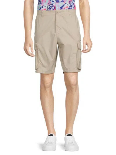 French Connection Men's Solid Cargo Shorts In Stone